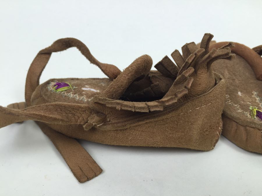 Vintage Child's Leather Moccasins And Beaded Doll *JUST ADDED* [Photo 9]