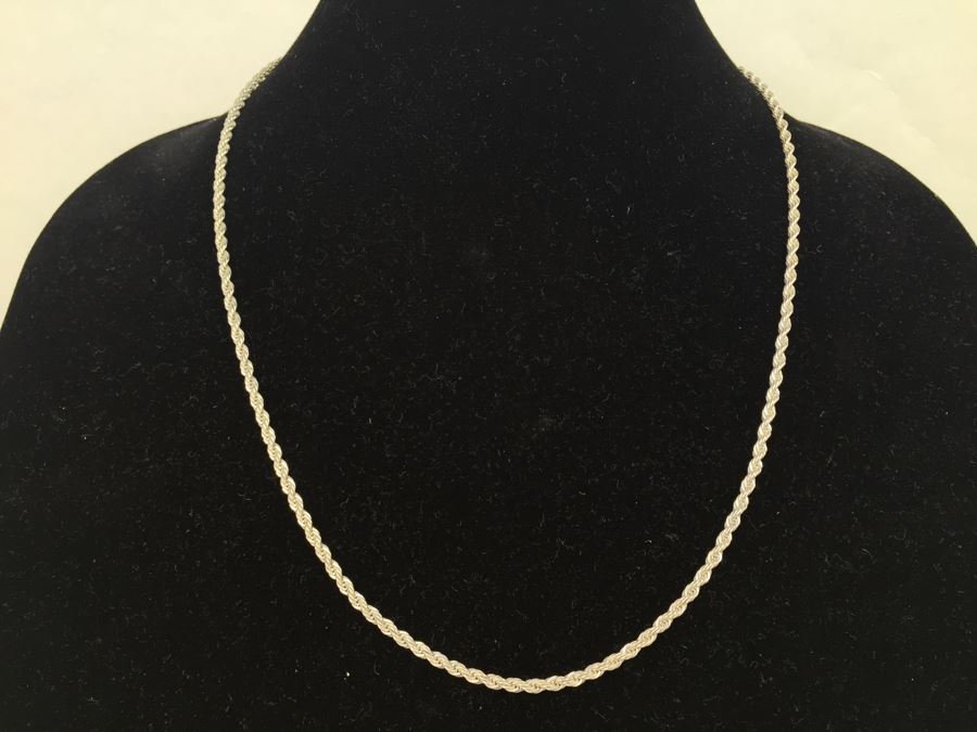 Sterling Silver Rope Chain 16.6g *JUST ADDED*