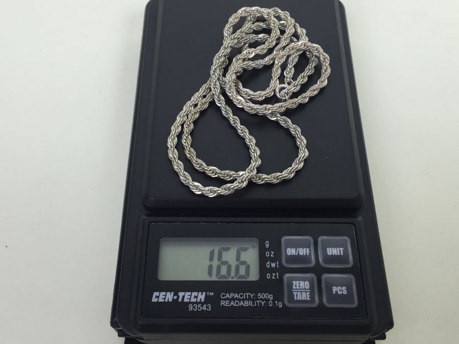 Sterling Silver Rope Chain 16.6g *JUST ADDED* [Photo 3]