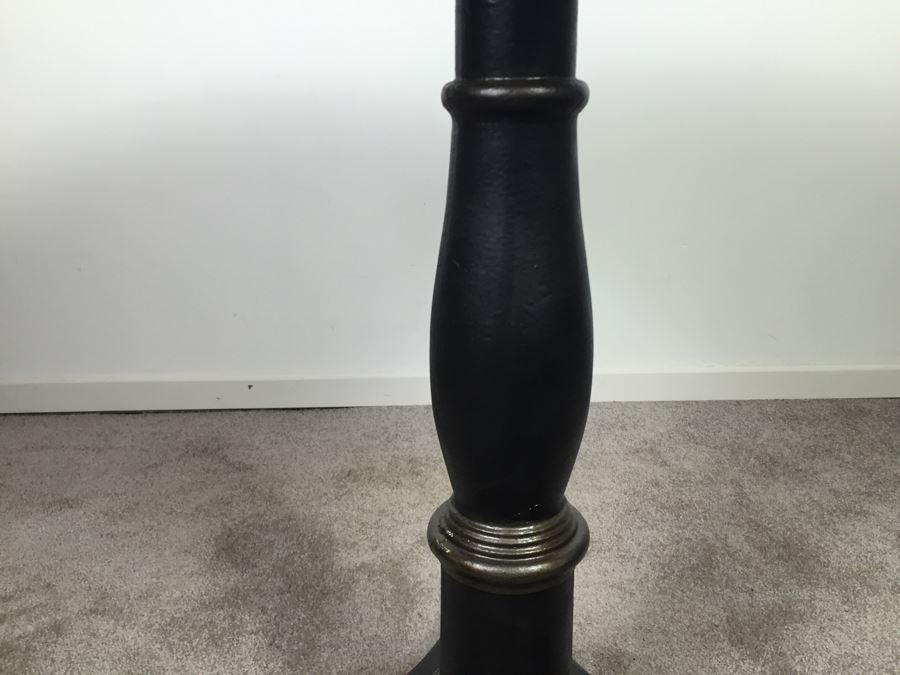 Very Heavy Industrial Steampunk Thick 'Storm Drain' Top Cafe Table With Cast Iron Pedestal Base *JUST ADDED* [Photo 11]