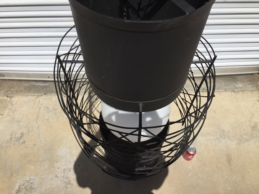 Huge Modernist Black And White Metal Pendant Light Fixture [Photo 8]