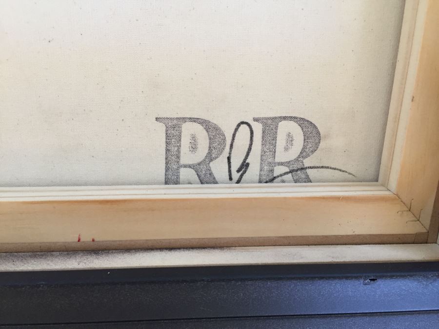 Original B&W Oil Painting Of John Lennon By Cuban Artist Roberto Robaina On Canvas 100 X 70CM Signed Front And Back 'Imagine' [Photo 12]