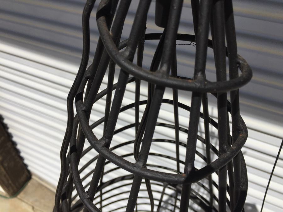 Huge Modernist Metal 6-Bulb Light Fixture [Photo 11]