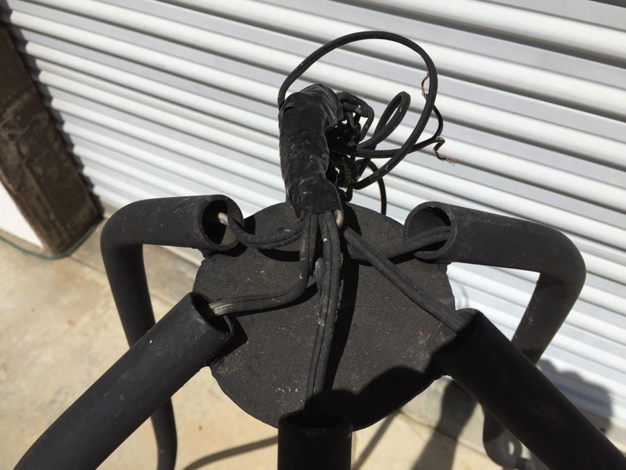 Large Modernist Metal 6-Bulb Light Fixture [Photo 13]