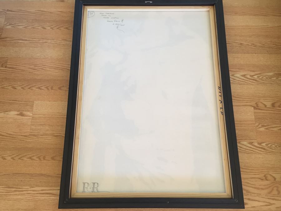 Original B&W Oil Painting Of Passionate Man And Woman Embrace By Cuban Artist Roberto Robaina On Canvas 115 X 85CM Signed Front And Back Titled 'Amandonos' To Love [Photo 10]