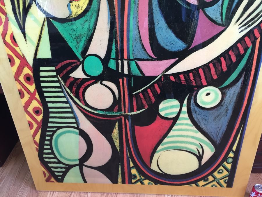 Large Pablo Picasso 'Girl Before A Mirror' Print On Board MAJIB P 597 [Photo 9]