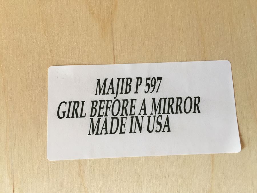 Large Pablo Picasso 'Girl Before A Mirror' Print On Board MAJIB P 597 [Photo 3]