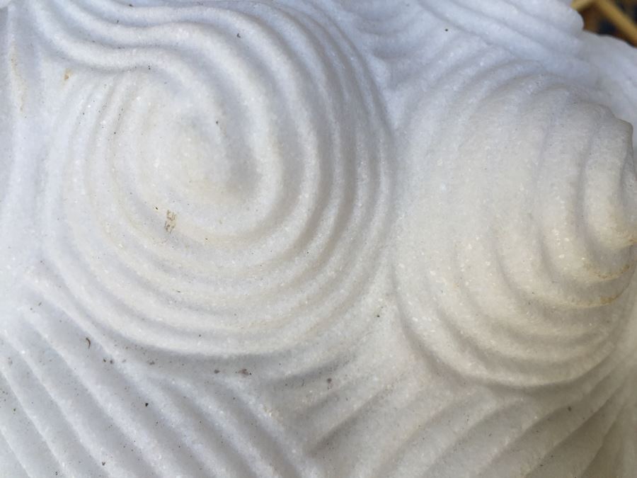 Hand Carved White Stone Foo Dogs [Photo 19]