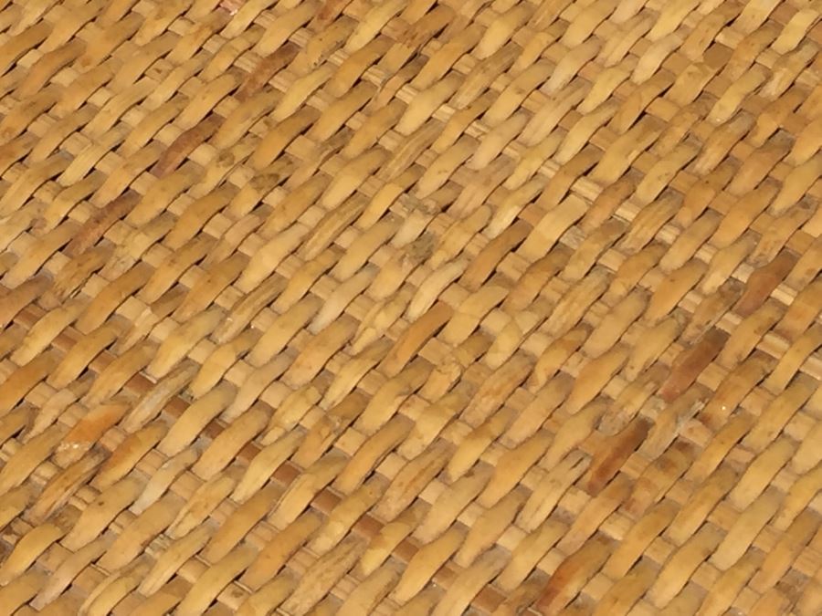 Pair Of Wicker Bamboo End Tables And 3-Panel Screen Divider [Photo 7]