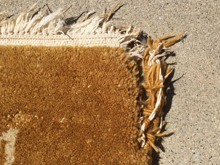 Hand Knotted Wool Tiger Rug 7' X 4.5' [Photo 12]