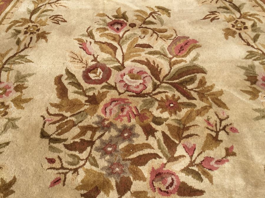 100% Wool Pile Area Rug 13.6' X 9.4' Made In India [Photo 3]
