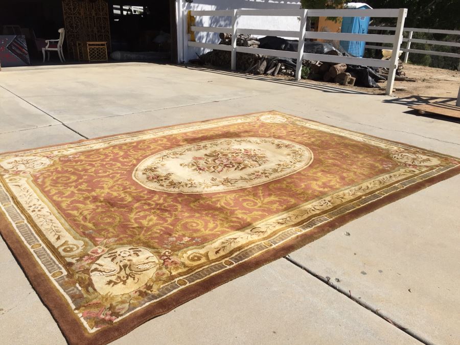 100% Wool Pile Area Rug 13.6' X 9.4' Made In India [Photo 15]