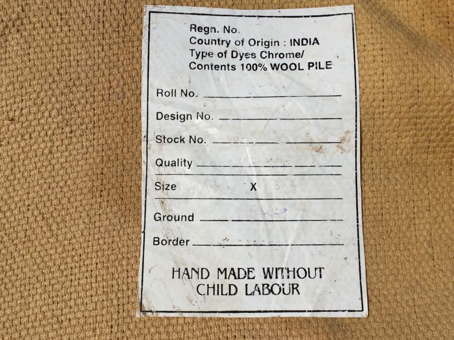 100% Wool Pile Area Rug 13.6' X 9.4' Made In India [Photo 12]