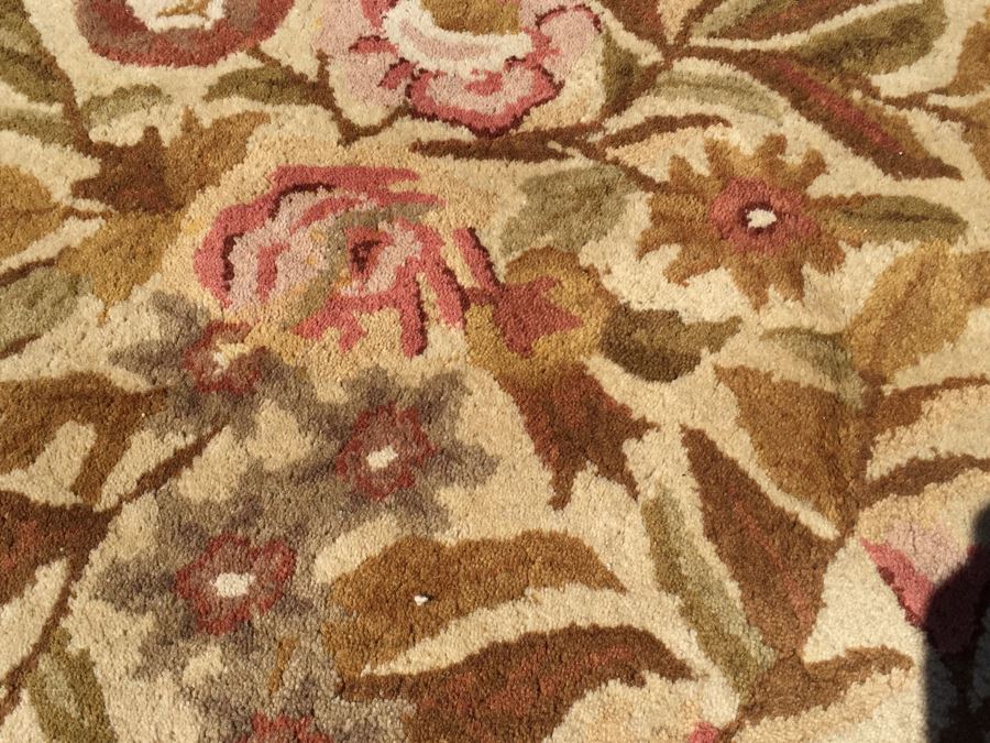 100% Wool Pile Area Rug 13.6' X 9.4' Made In India [Photo 8]