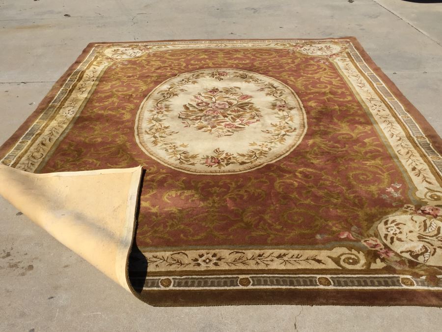 100% Wool Pile Area Rug 13.6' X 9.4' Made In India [Photo 11]