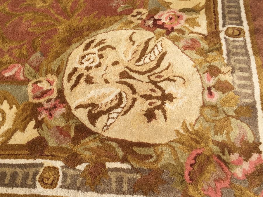 100% Wool Pile Area Rug 13.6' X 9.4' Made In India [Photo 6]