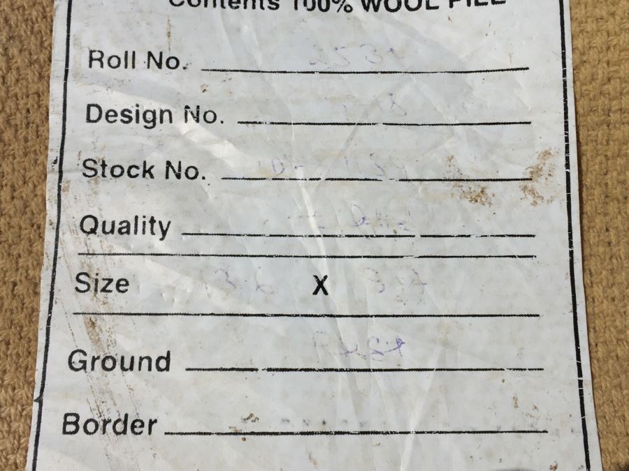 100% Wool Pile Area Rug 13.6' X 9.4' Made In India [Photo 13]