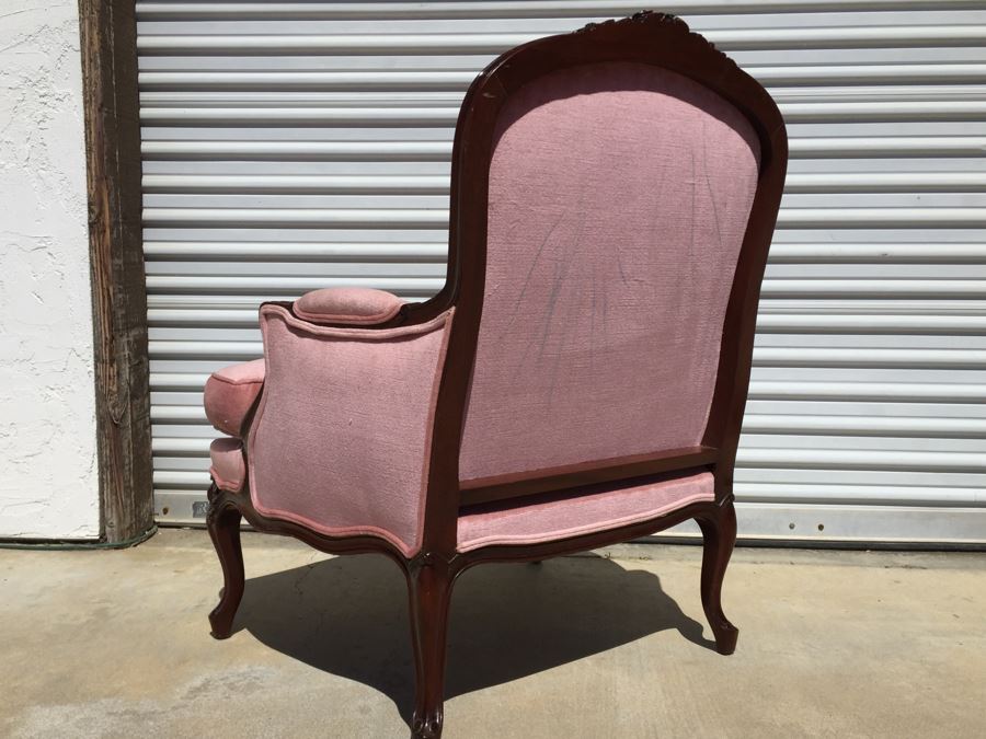 Nice Vintage Upholstered Armchair - Needs To Be Reupholstered [Photo 12]