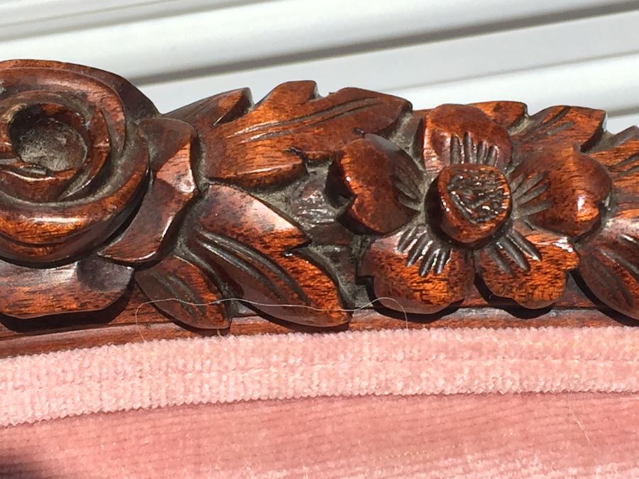 Nice Vintage Upholstered Armchair - Needs To Be Reupholstered [Photo 3]