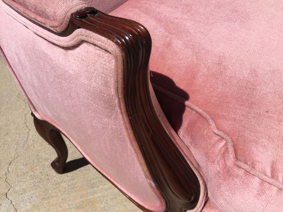 Nice Vintage Upholstered Armchair - Needs To Be Reupholstered [Photo 20]