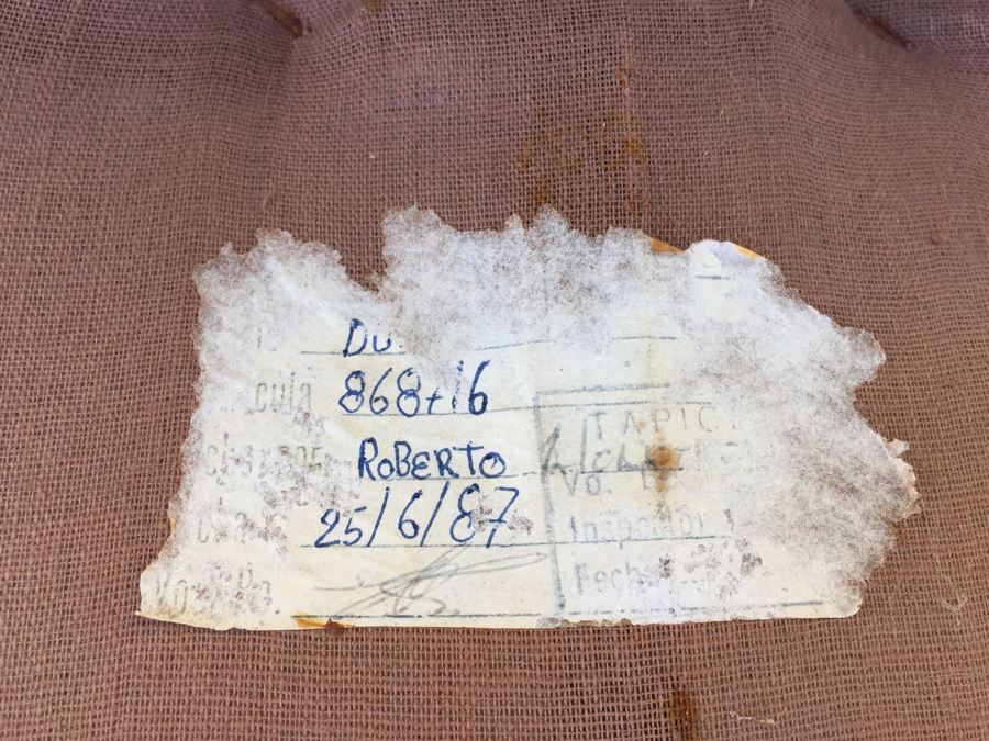 Nice Vintage Upholstered Armchair - Needs To Be Reupholstered [Photo 16]