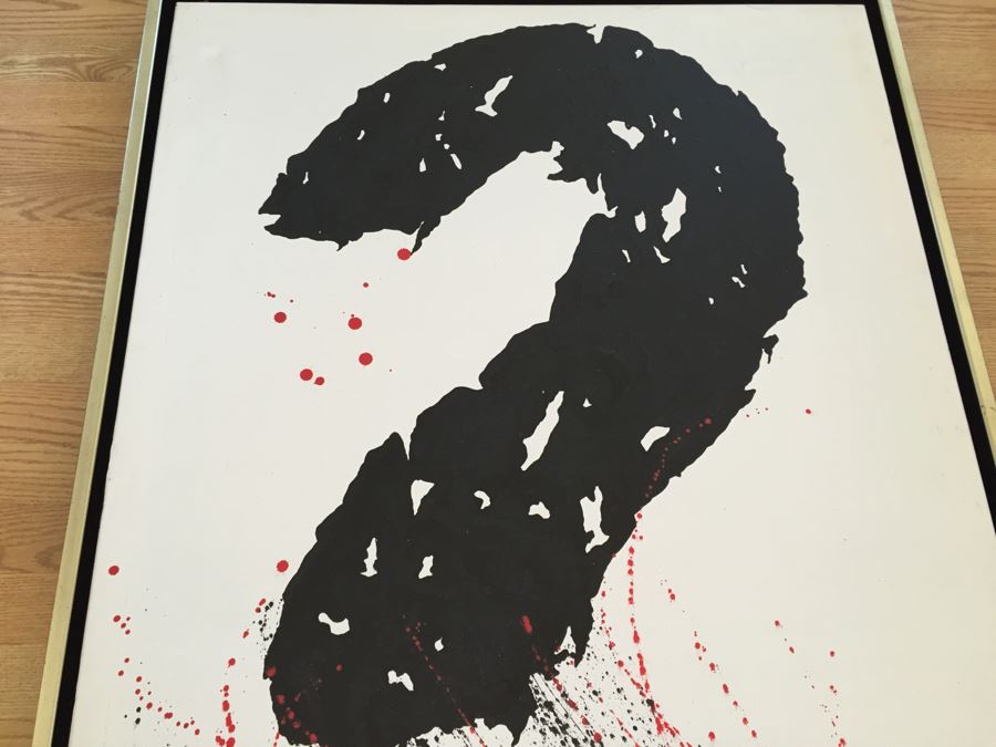 Original Oil Painting By Cuban Artist Roberto Robaina On Canvas 115 X 85CM Signed Front And Back Titled 'Por Que?' 'Why' [Photo 5]