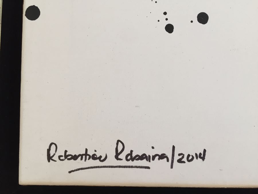 Original Oil Painting Of Rooster Chicken By Cuban Artist Roberto Robaina On Canvas 80 X 100CM Signed Front And Back Titled 'Galleria Cubana' [Photo 3]