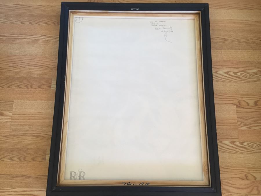 Original B&W Oil Painting Of Sunflowers By Cuban Artist Roberto Robaina On Canvas 100 X 80CM Signed Front And Back [Photo 7]