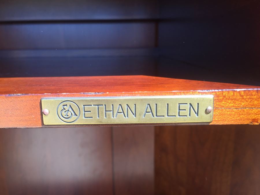 Ethan Allen Armoire Entertainment Unit Wooden Cabinet [Photo 12]