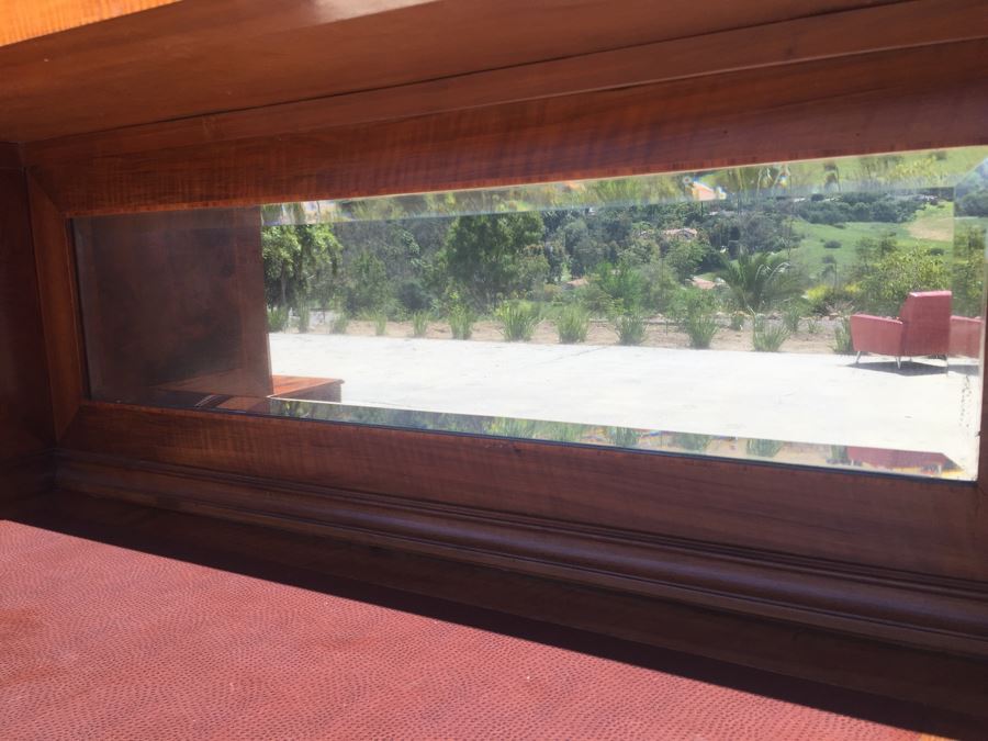 Stunning Antique Sideboard China Cabinet With Hutch Detailed Metalwork, Inlay And Wood Carving [Photo 38]