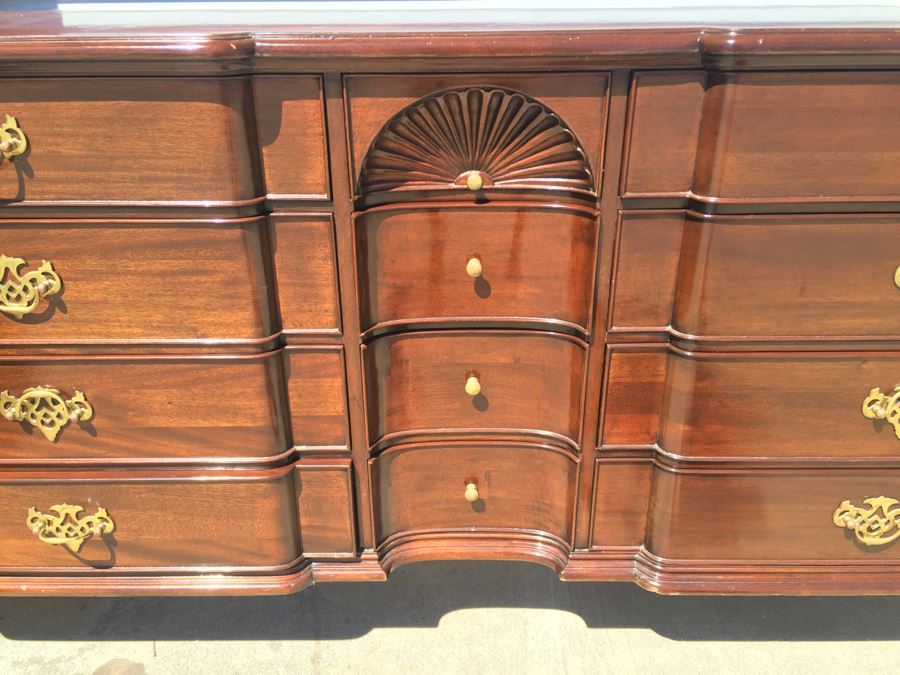 Galerias Chippendale Dresser and Nightstand Solid Wood Very Heavy [Photo 2]