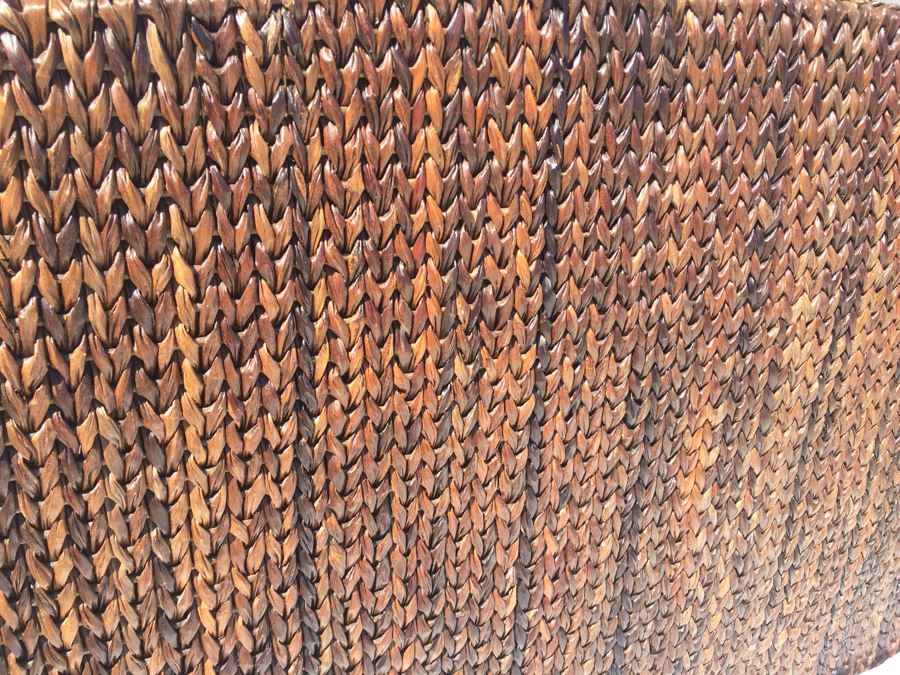 Woven Headboard With Bed Frame And Queen Size Memory Foam Mattress [Photo 6]