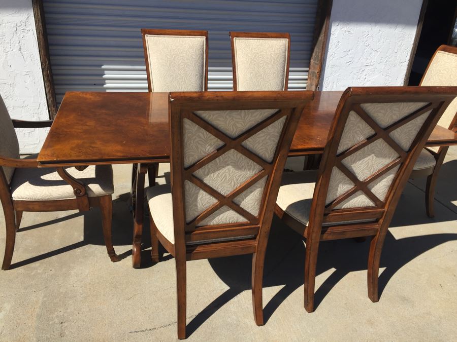 Theodore Alexander Dining Table With 6 Chairs [Photo 5]