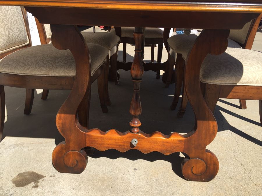 Theodore Alexander Dining Table With 6 Chairs [Photo 3]