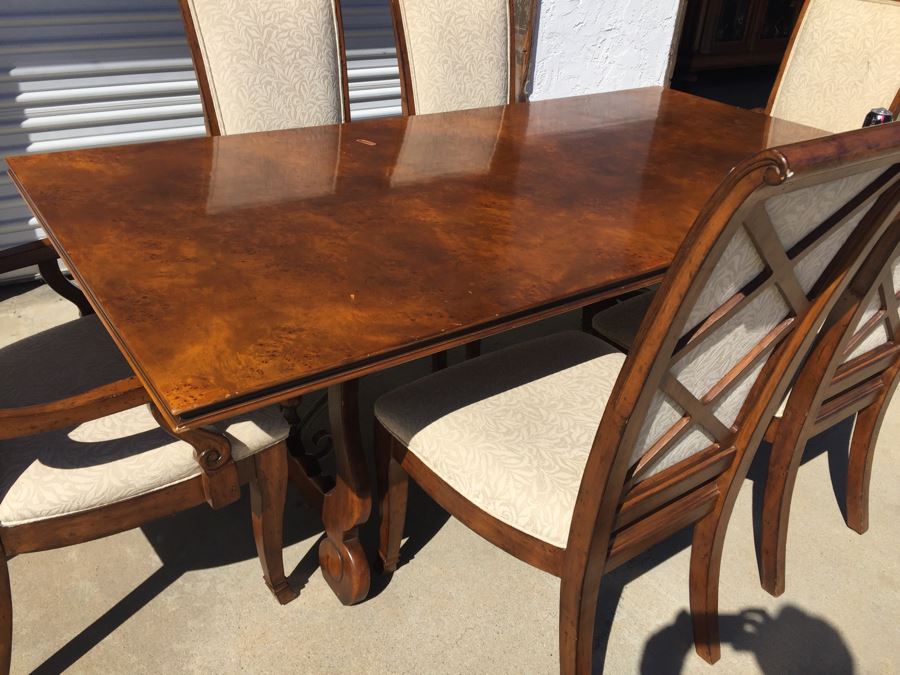 Theodore Alexander Dining Table With 6 Chairs [Photo 6]