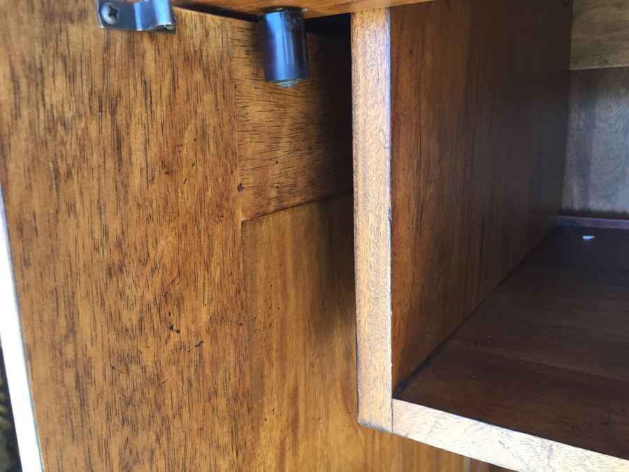 Ethan Allen Armoire Entertainment Cabinet With Pocket Doors [Photo 7]