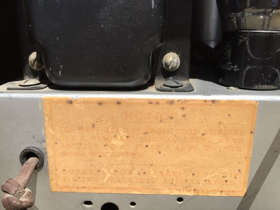 Rare Art Deco Grunow Tube Radio With Teledial Model No. 1067 Wooden Cabinet [Photo 19]