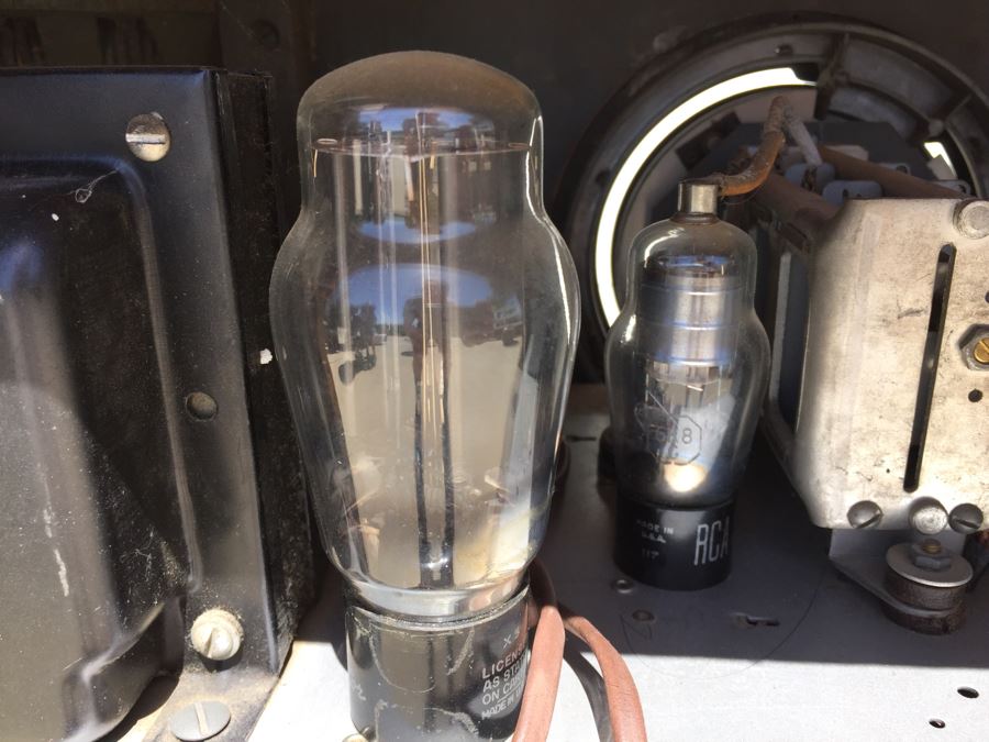 Rare Art Deco Grunow Tube Radio With Teledial Model No. 1067 Wooden Cabinet [Photo 21]