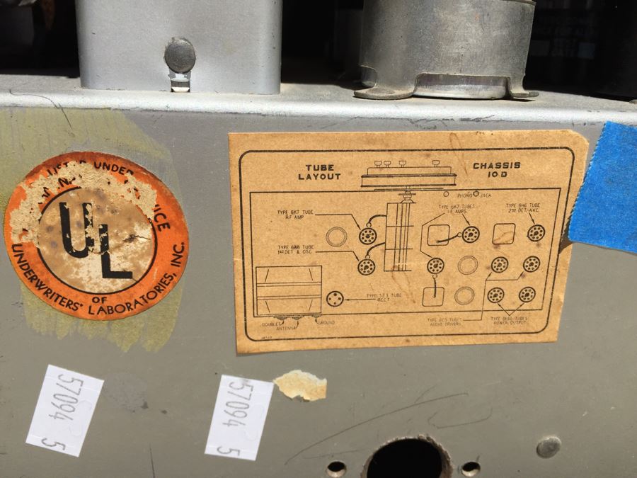 Rare Art Deco Grunow Tube Radio With Teledial Model No. 1067 Wooden Cabinet [Photo 18]