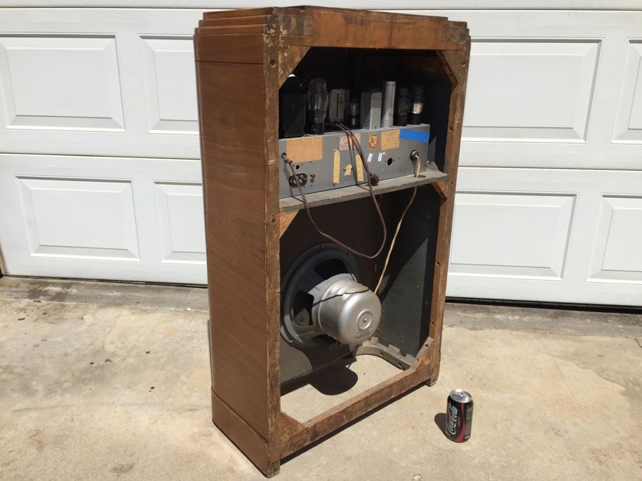 Rare Art Deco Grunow Tube Radio With Teledial Model No. 1067 Wooden Cabinet [Photo 13]