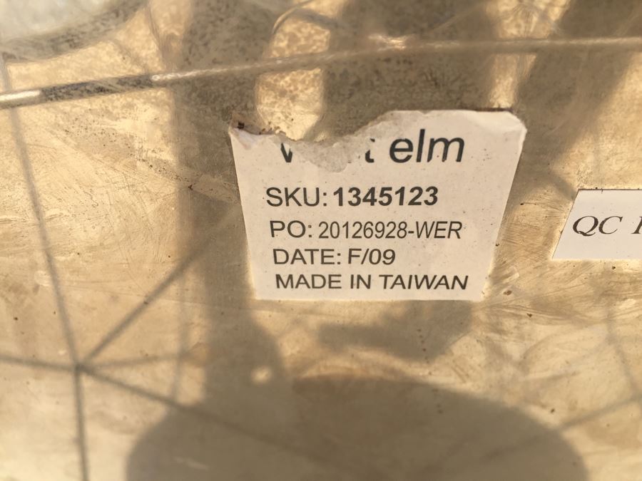 West Elm Chrome Wire Table With West Elm Tray [Photo 10]