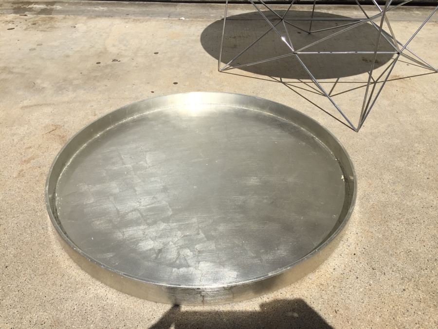 West Elm Chrome Wire Table With West Elm Tray [Photo 6]