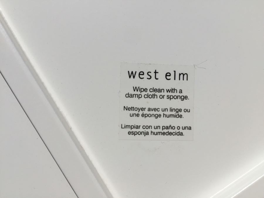 West Elm White Tray With Black Stand [Photo 9]