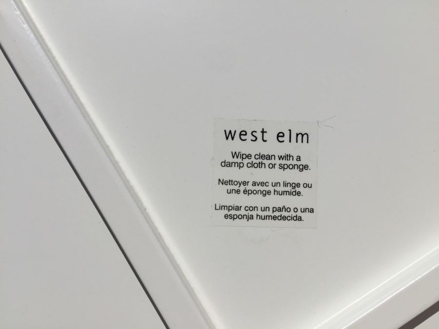 West Elm White Tray With Black Stand [Photo 10]