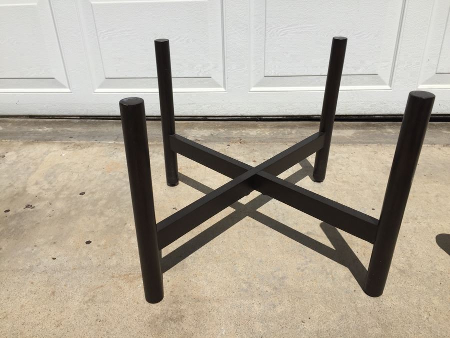 West Elm White Tray With Black Stand [Photo 3]