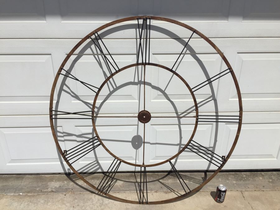 Large Metal Clock Face Wall Art [Photo 7]