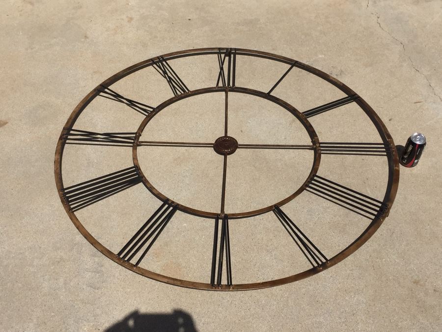 Large Metal Clock Face Wall Art [Photo 8]