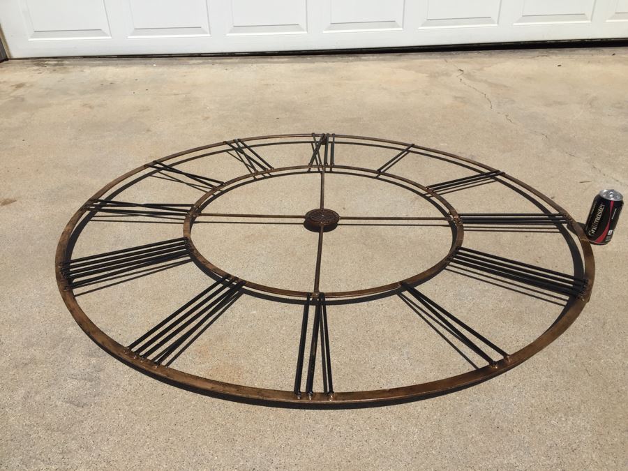 Large Metal Clock Face Wall Art [Photo 9]