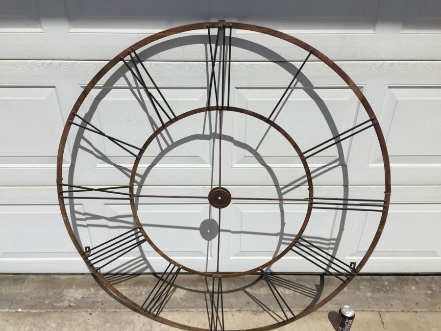 Large Metal Clock Face Wall Art [Photo 4]