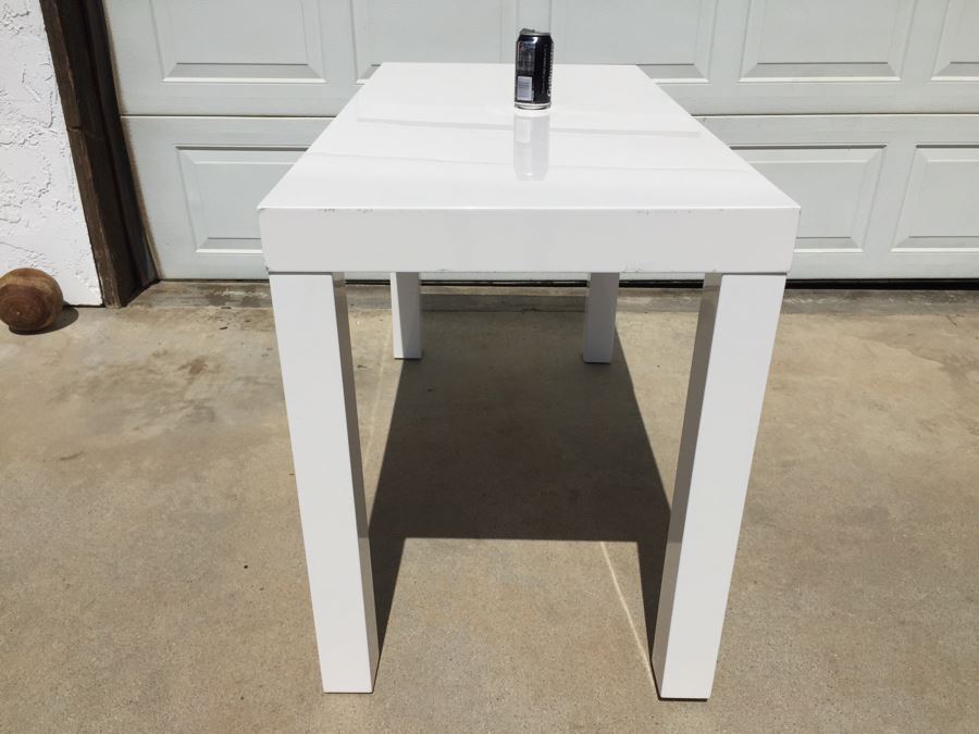 West Elm White Table Desk With 2 Drawers [Photo 6]